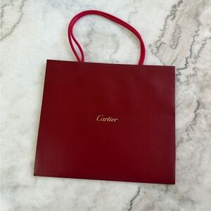 Cartier Deep Red Shopping Bag